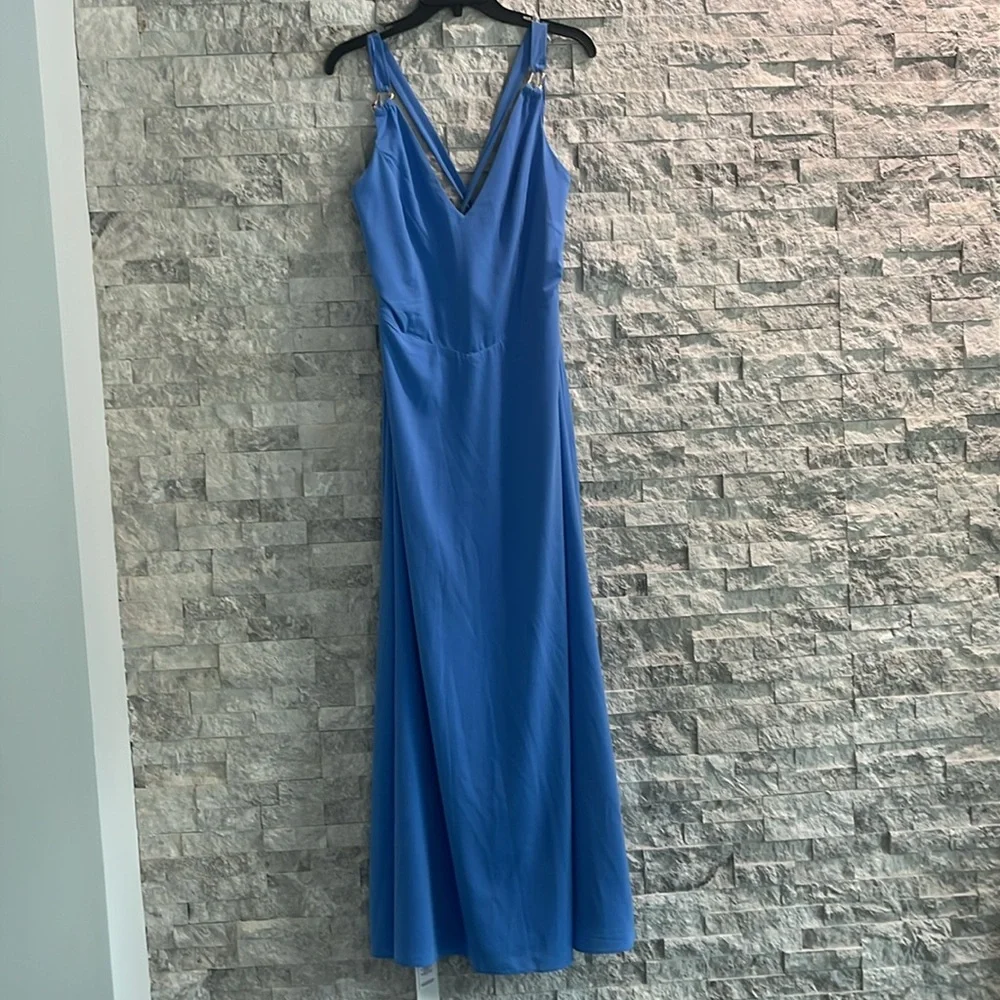 Abercrombie & Fitch Blue Maxi Dress Sz-L